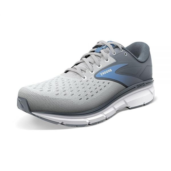 브룩스 Brooks 여성용 Dyad 11 러닝화 그레이 화이트 블루 7 X와이드 블루. : 내문서스토어-보라