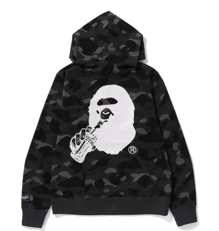 베이프 X 코카콜라 COLOR CAMO APE HEAD PULLOVER HOODIE 컬러 카모 에이프 해드 풀 후드 집업 1J73-114-904 _ BSTL : 베스트.리