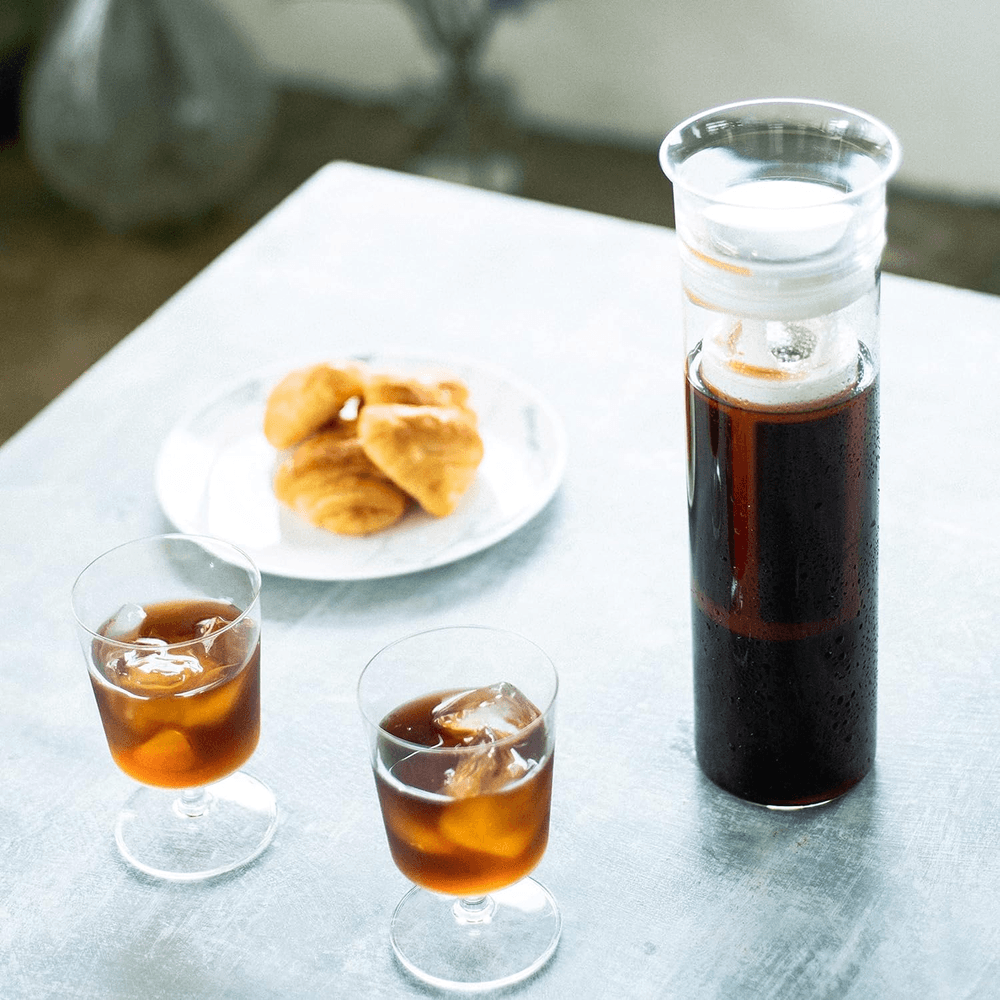 하리오 콜드브루 HARIO 글라스피쳐 완성 용량 800ml 화이트 : 월드와이드 직구