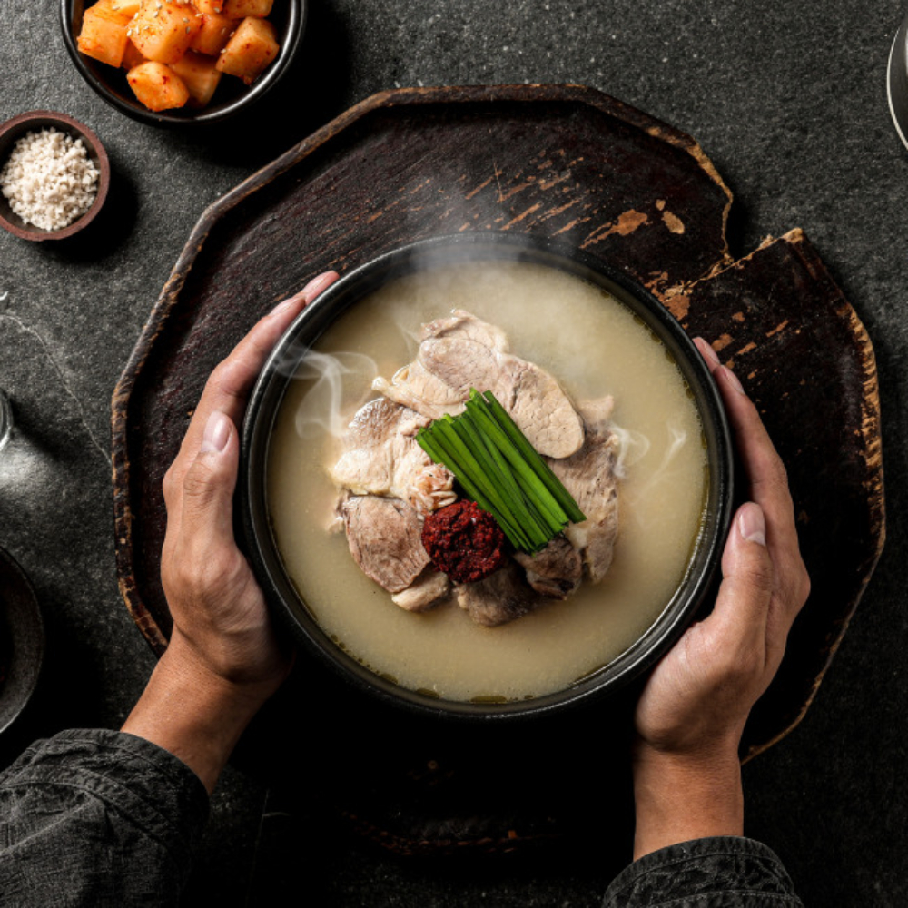 부산 동백국밥 프리미엄 한돈 돼지국밥 570g 1개 : 동백국밥