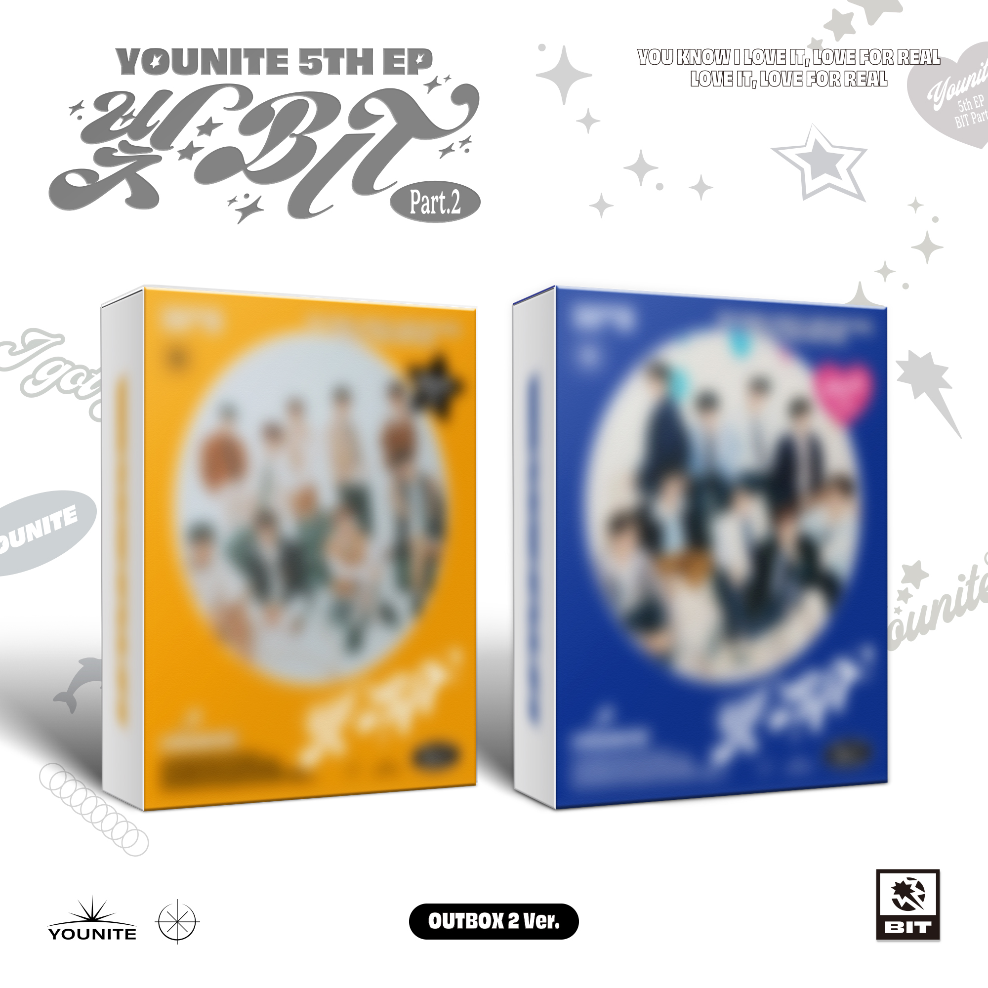 유나이트 앨범 빛 BIT PART 2 미니 5집 YOUNITE 블루 : 퍼스트에이앤씨