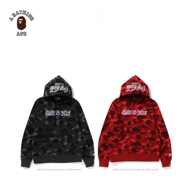베이프 X 코카콜라 컬러 카모 에이프 헤드 풀오버 후드티 BAPE X Coca-Cola COLOR CAMO APE HEAD PULLOVER HOODIE : 에비뉴도쿄