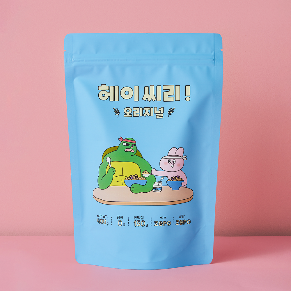 [헤이씨리] 오리지널 400g 프로틴 시리얼 단백질 무설탕 식단 그래놀라 : 제로스푼