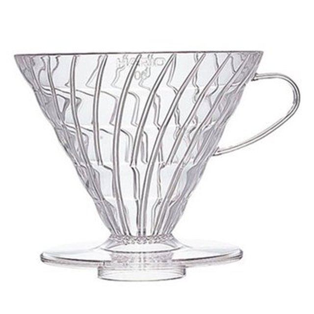 하리오 V60 플라스틱 커피 드리퍼 사이즈 02 03 클리어 : 커퍼스 하이