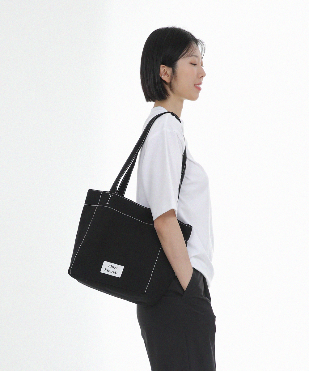 피오리플레리르 fiorifleurir BRISA CANVAS BLACK 숄더백 : 피오리플레리르
