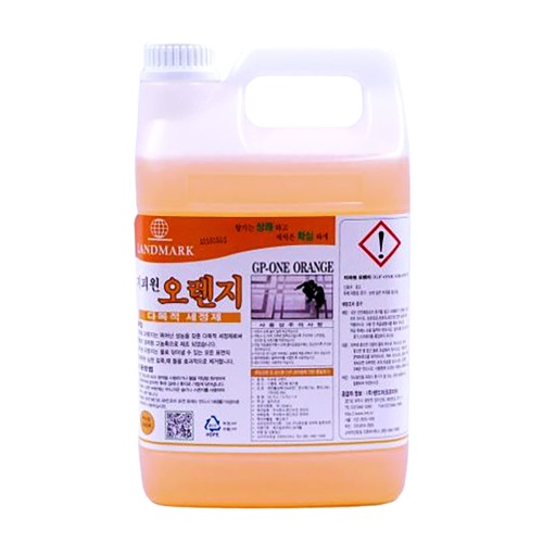 랜드마크 지피원 오렌지 세제/ 3.75L 기름때 찌든때 다목적 PB 주방 강력 오염 청소 : 크린대장