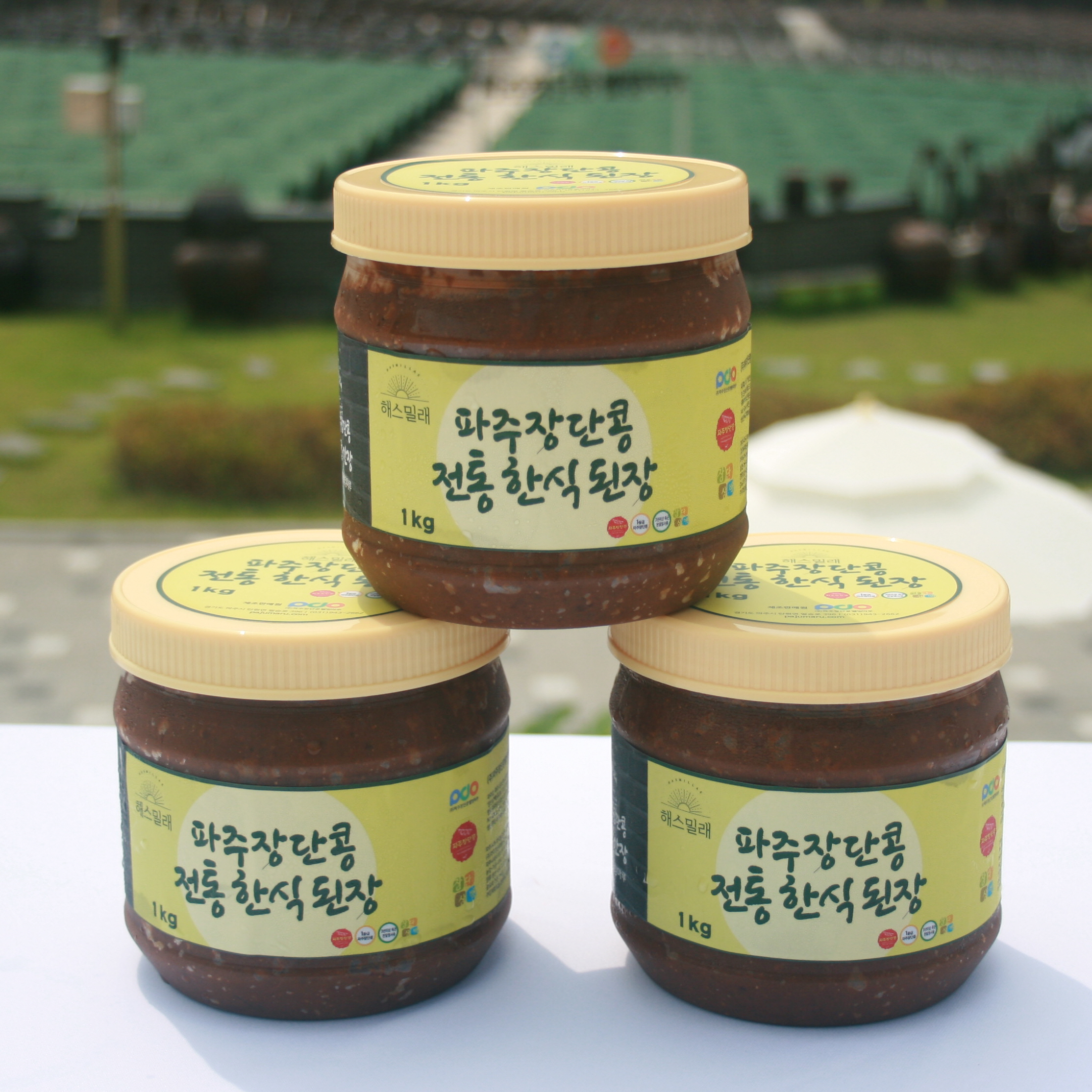 파주 장단콩 전통한식된장 1kg : 파주장단콩웰빙마루