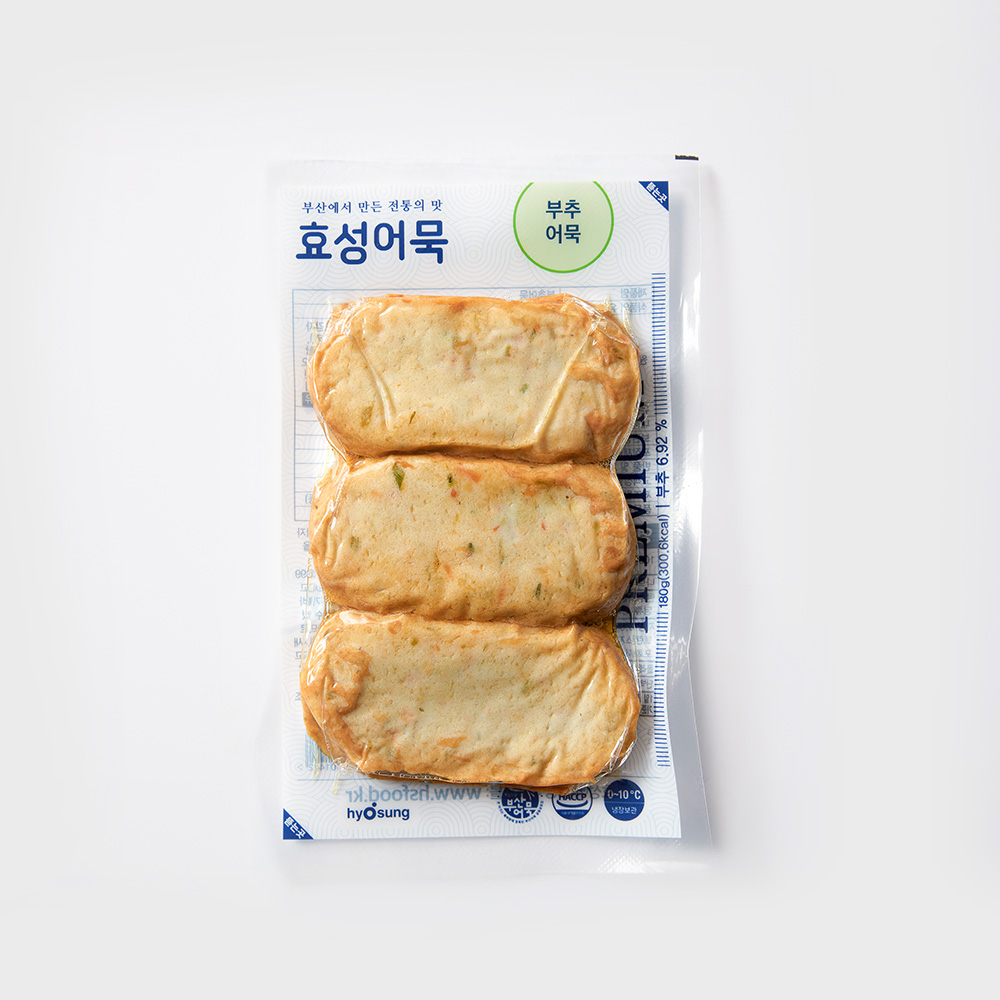 [효성어묵]부추어묵 180g : 오성푸드몰