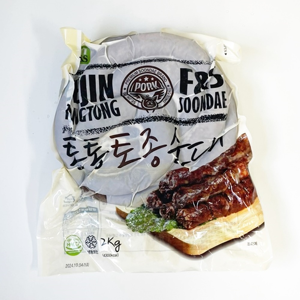 세진통통토종순대 2kg : 남우유통