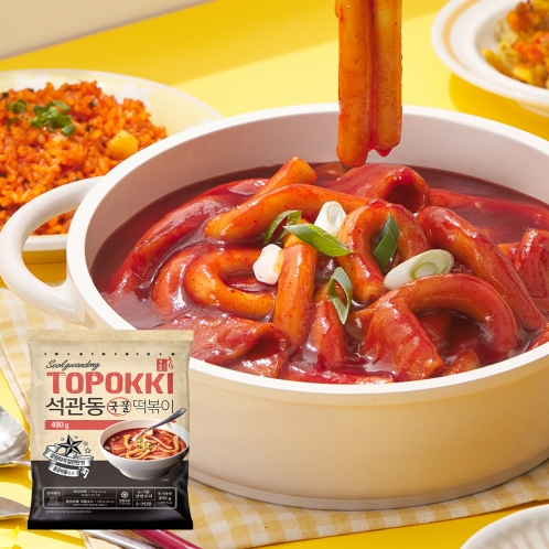 석관동 국물떡볶이 1팩 밀떡 어묵 떡볶이 밀키트 분식 : 석관동떡볶이