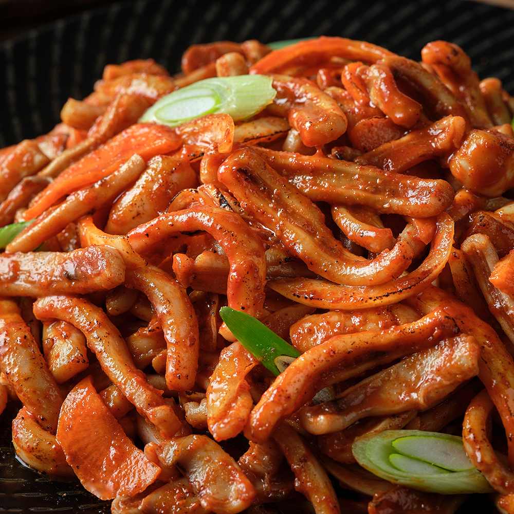 꾸버가 오징어볶음(300g) 매운 오징어볶음 전문점 맛집 : 꾸버가