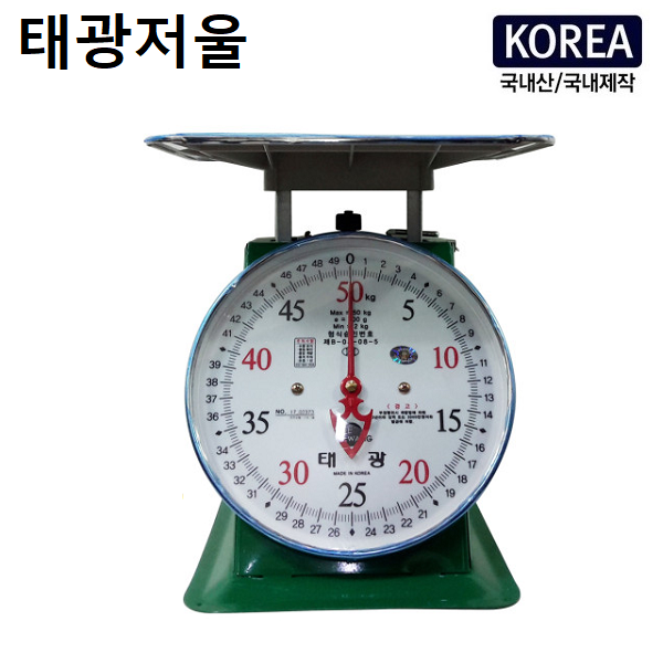 태광산업 기계식 접시지시저울 TK-50K (MAX : 50kg) 국내생산,  접시저울,  바늘저울, 농수산물 계량 : 다온계량계측기