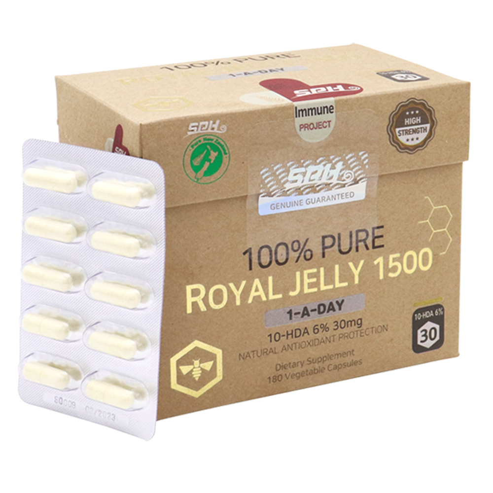 에스피에이치 SPH 뉴질랜드 로얄젤리 1500mg 10HDA 6% 180정 하루1알 : 파파스웰빙