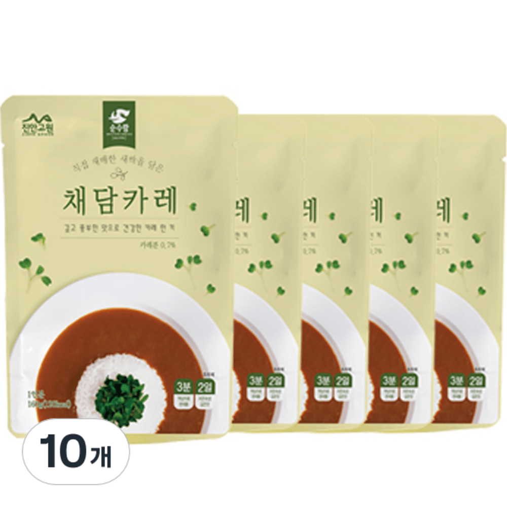 순수람 채담카레  160g, 10개 : 원라이브:쇼핑몰