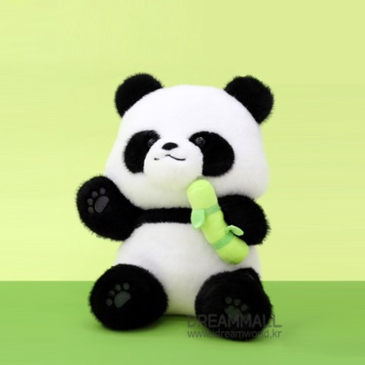 딸기스타  헬로우 판다-27cm 곰인형 애착인형 푸바우 선물 : 딸기스타