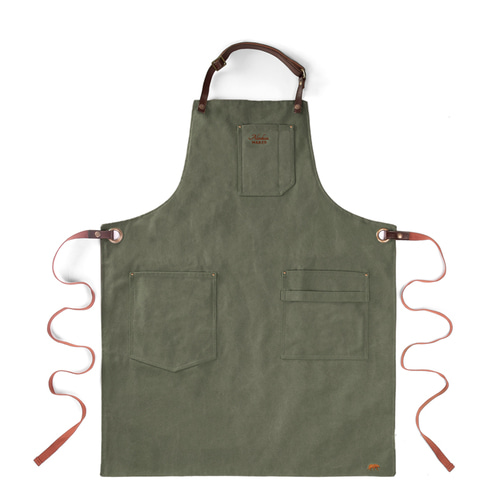 Apron N325 면 앞치마 공방 카페 주방 작업용 : 알래스칸 메이커