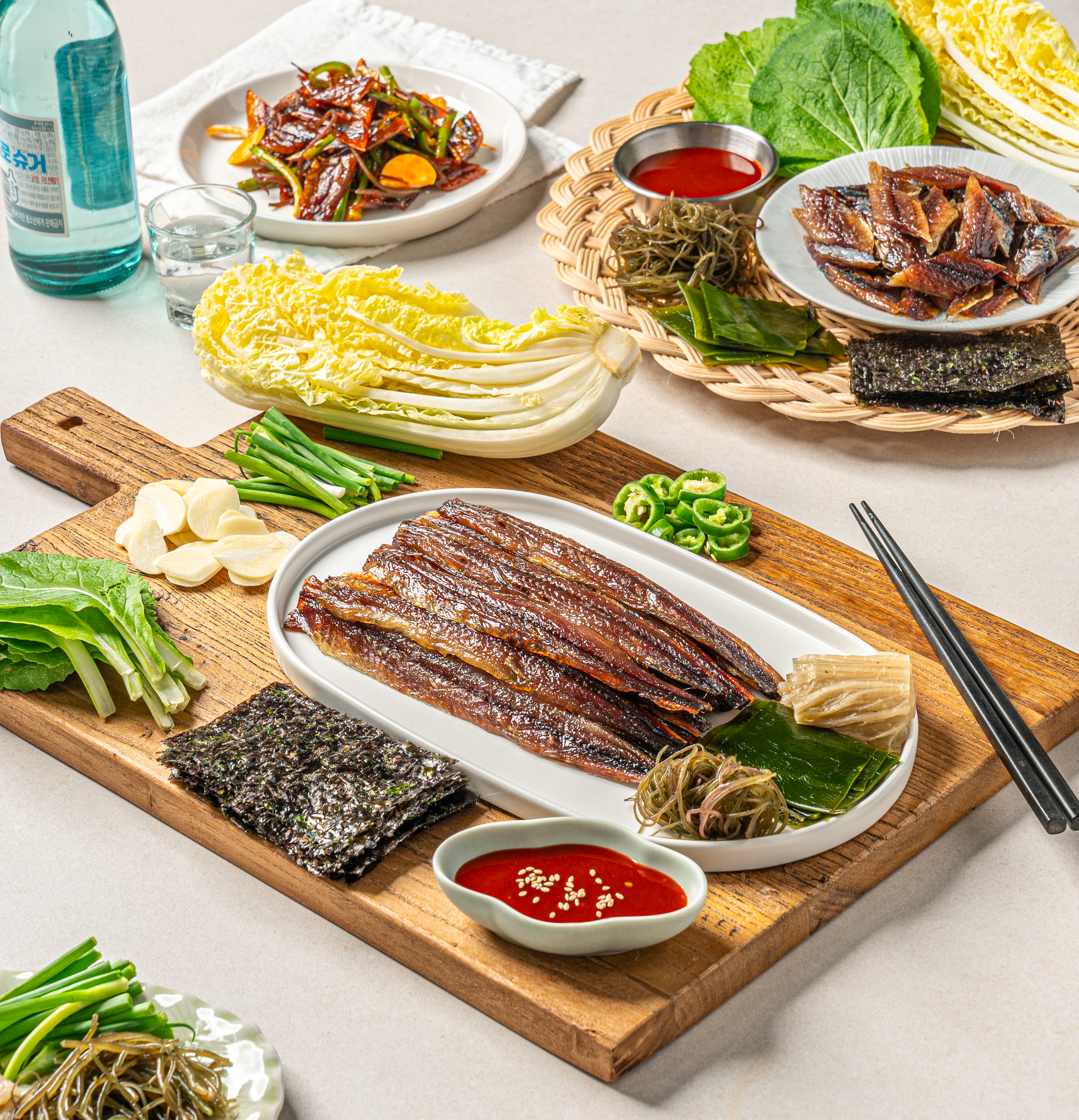 포항 구룡포 과메기 택배 꽁치 과메기 야채 세트 : 앰엔앰주식회사