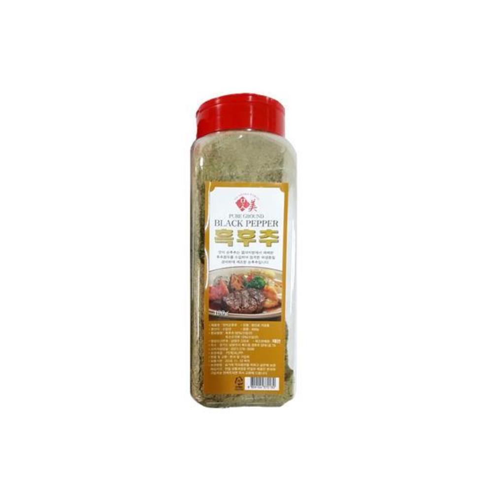 가공식품 맛미 흑 순후추 400g 통 태산 : 유원삽