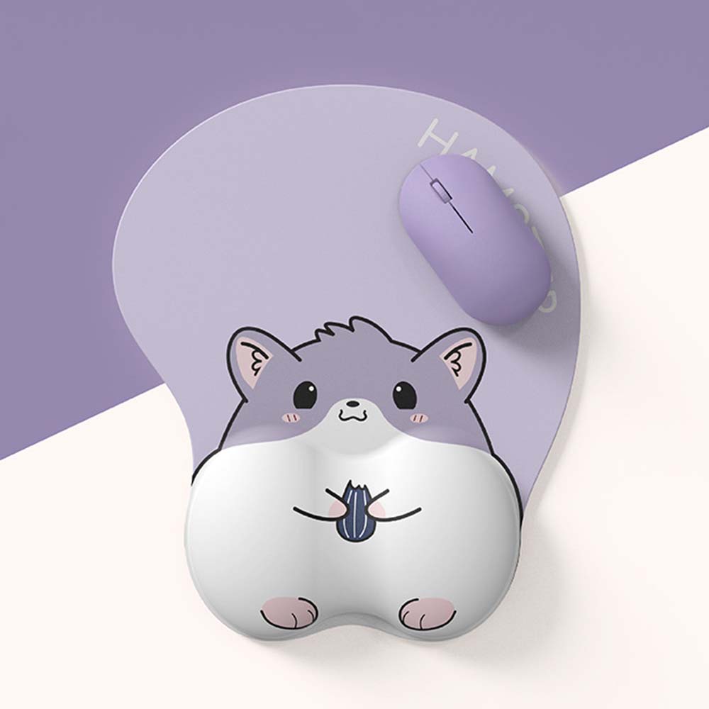 스포트라이트 햄스터 HAMSTER 손목보호 캐릭터 손목받침대 마우스패드, 단품 : 프라이스뷰