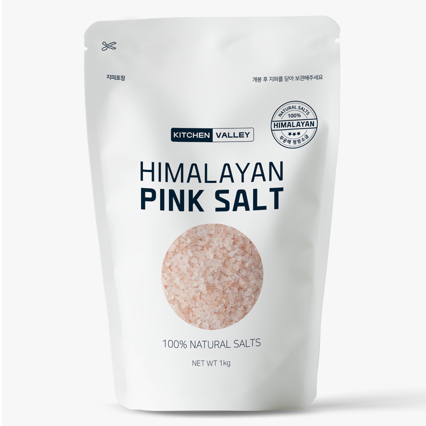 키친밸리 히말라야 핑크솔트 소금 암염 1kg, 1개 : 루트88
