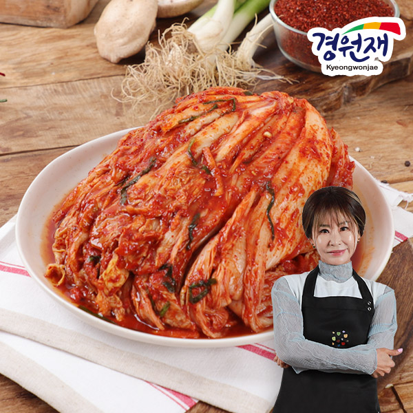 국내산 농산물로 만든 경원재 진미령 배추김치 10kg : 인정식탁