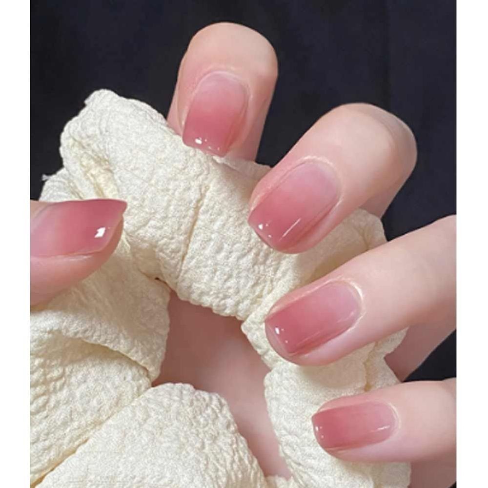 네이처스 파머 네일팁 셀프젤네일 네일스티커 인조손톱 접착제 핑크 그라데이션 24P : 라인원