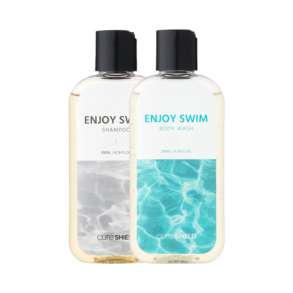 인조이스윔 수영장 샴푸 바디워시 세트 염소 냄새 제거 수영 샴푸 200ml : 큐어실드