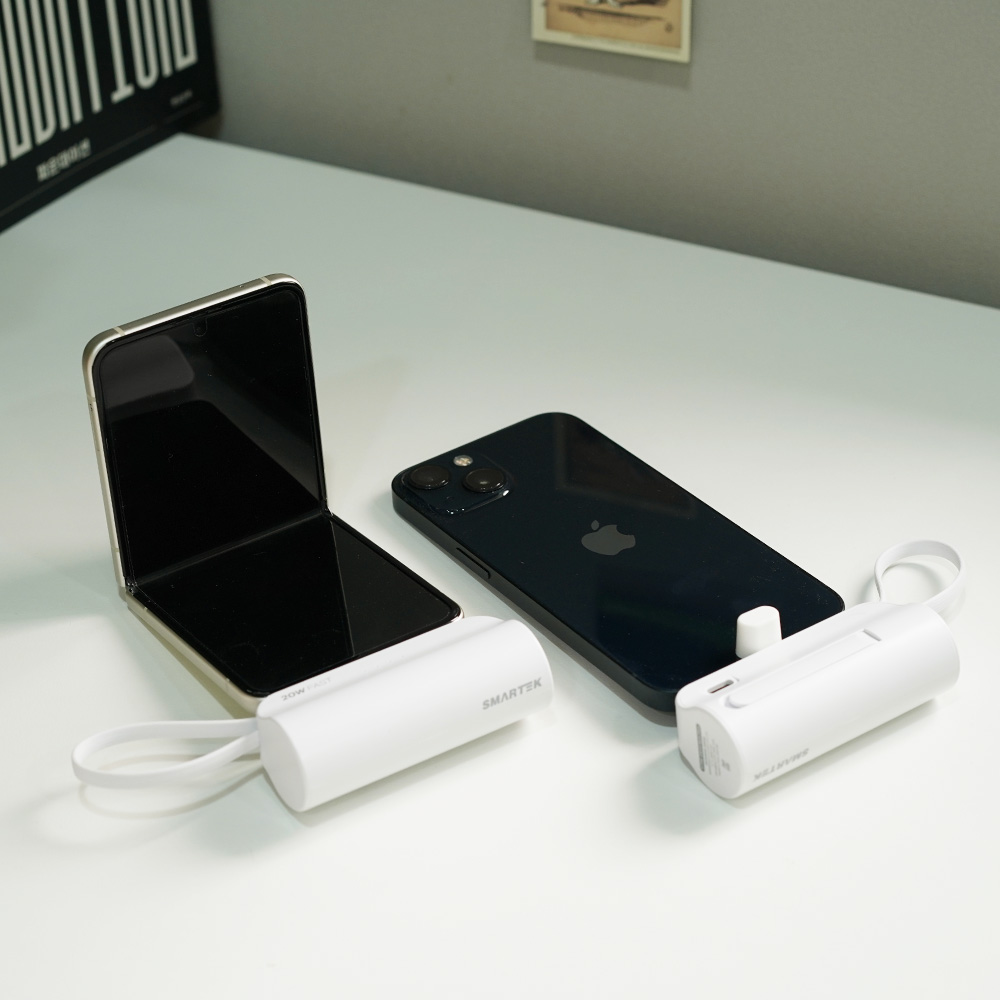 스마텍 도킹형 보조배터리 고속 2WAY 5000mAh PD20W 8+C타입 : JK Mobile