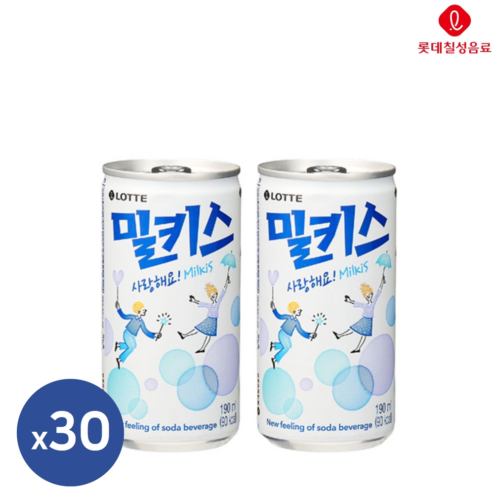 (롯데) 밀키스 190ml 30캔 미니캔 : 상주에프앤비