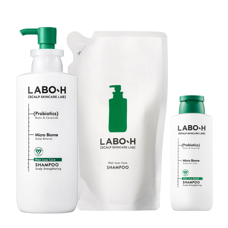라보에이치 탈모샴푸 약산성 대용량 두피 비건 400ml+400ml리필+180ml : 아모레퍼시픽몰 헤어바디