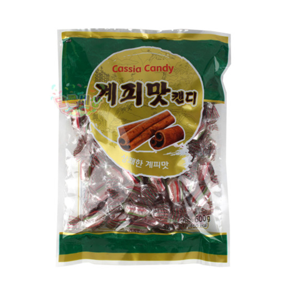 더식품 계피맛 캔디 600g 상큼한 계피향 개별포장 부모님 어르신 주전부리 간식 선물용 : 라니랜드