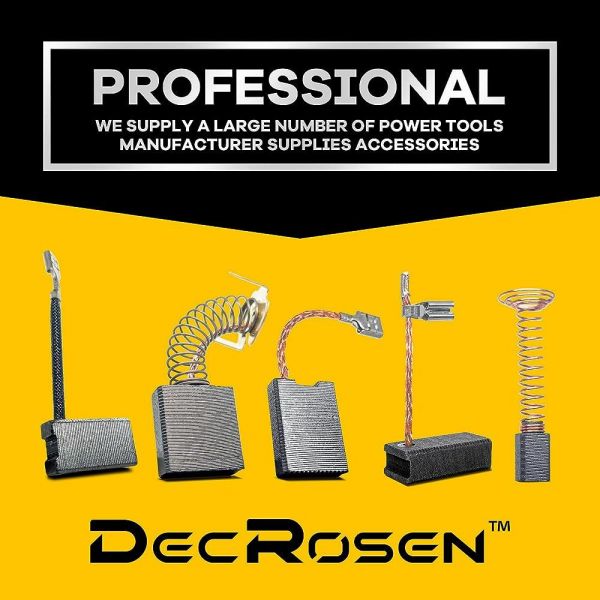 DecRosen 4Pcs A27343 카본 모터 브러시 호환: DeWALT DWP611/DWP611PK Porter 450/450PK 140033 : 아코일라