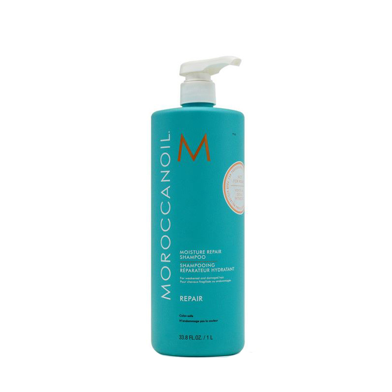 모로칸오일 모이스처 리페어 샴푸 1000ml 손상모 약산성 수분케어 미용실 트리트먼트 : 정품뷰티