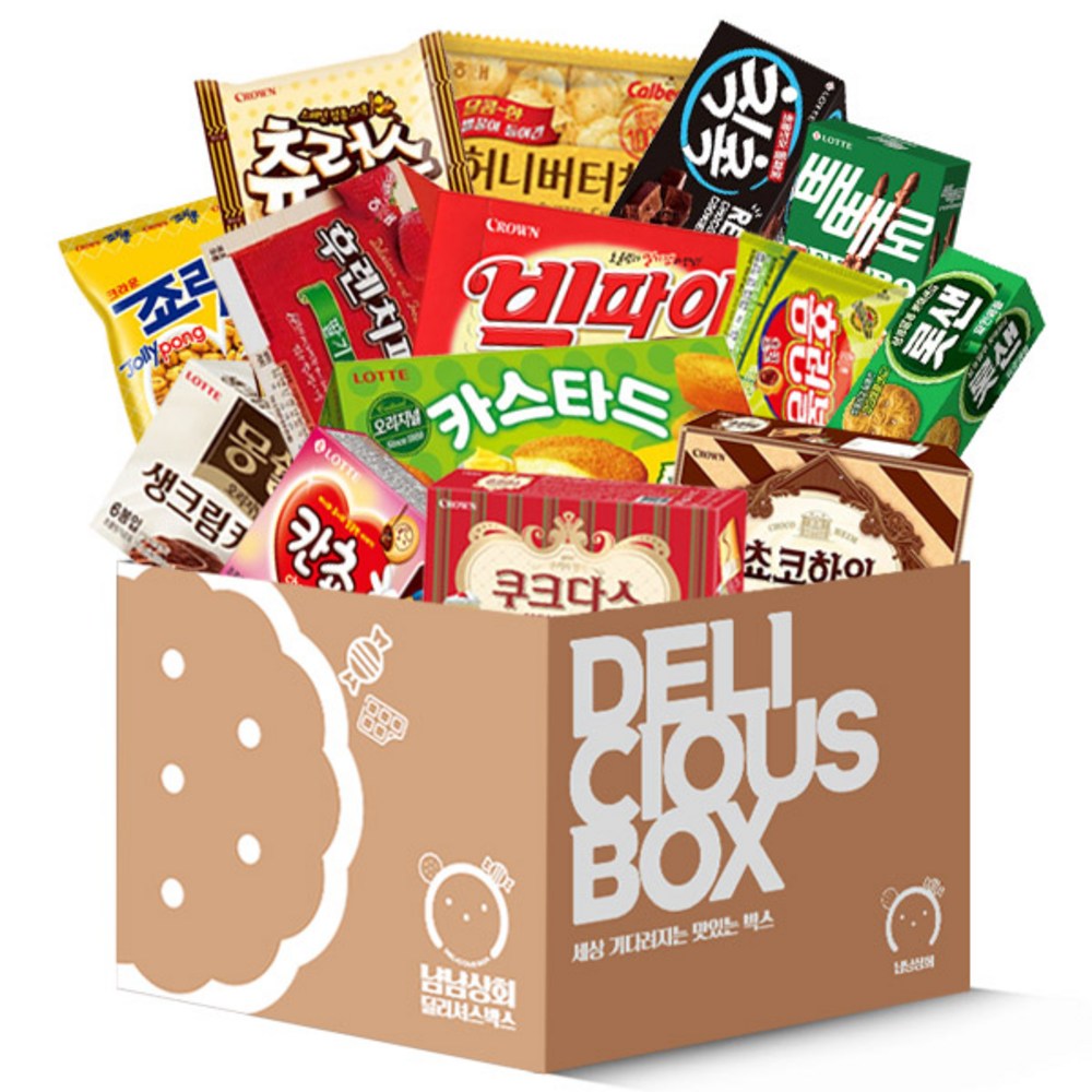 맛있는 과자 박스 세트 14종 1세트 : 올데이 올웨이즈