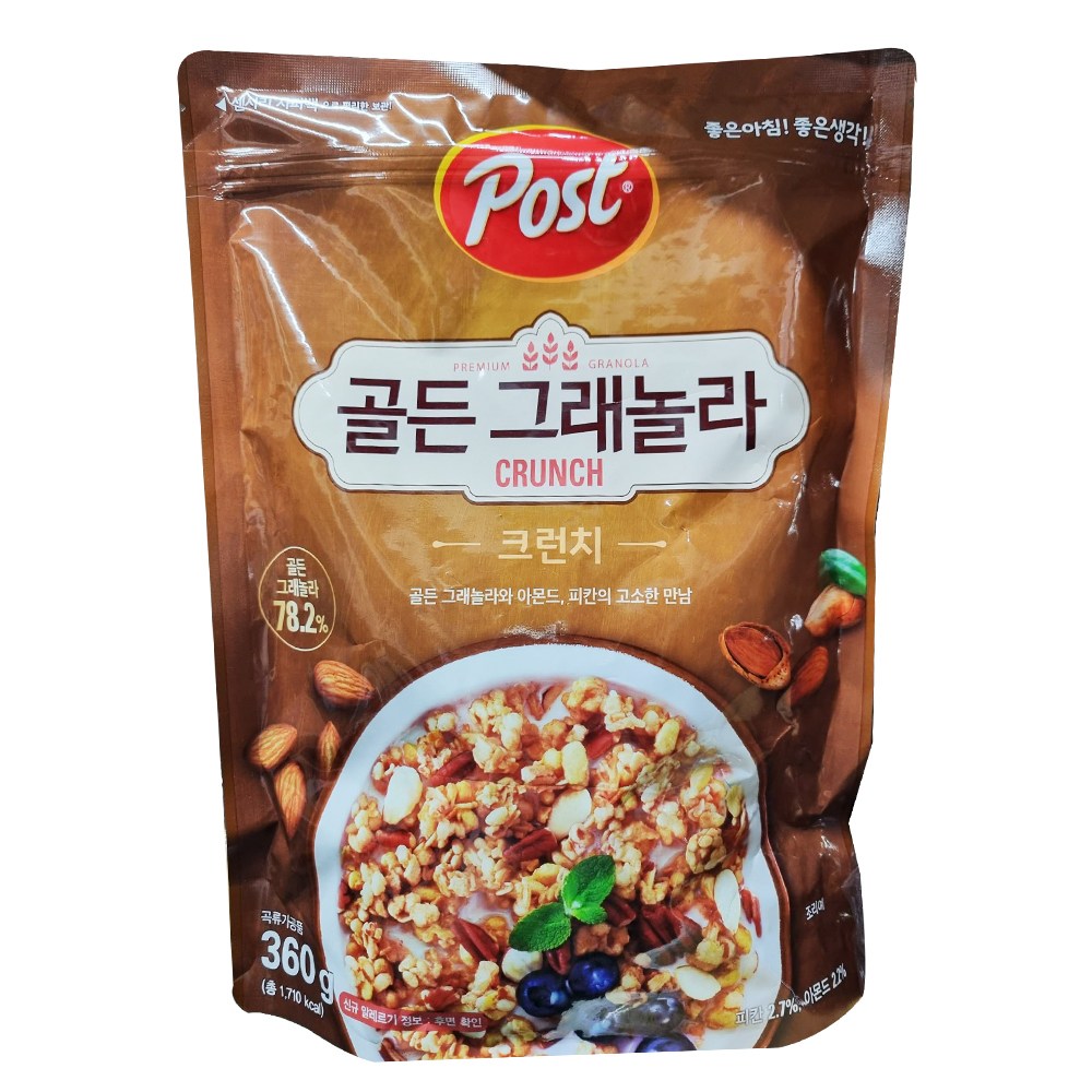 포스트 골든 그래놀라 크런치 시리얼 360g 1개 : 올데이 올웨이즈