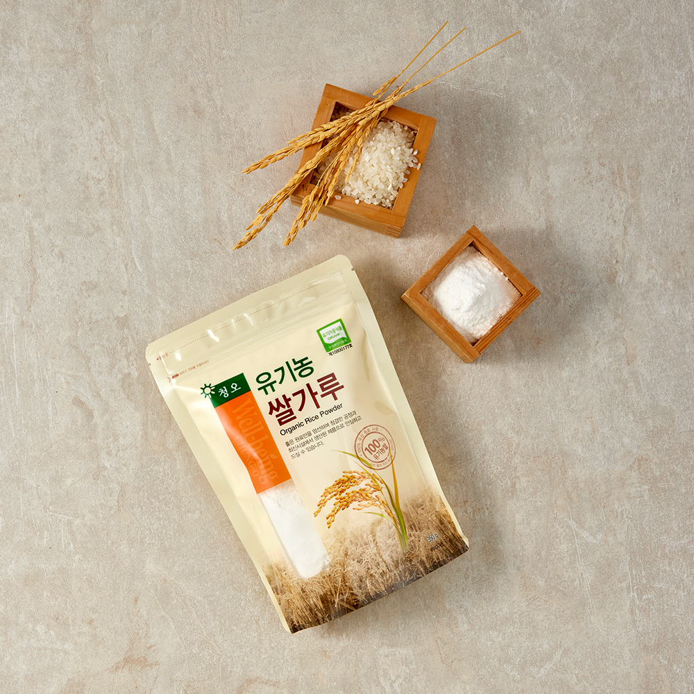 청오 유기농 쌀가루350g : 청오건강
