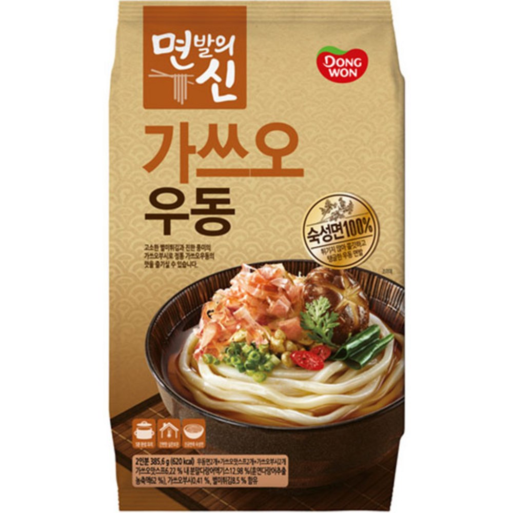 동원 면발의신 가쓰오우동 2인분 385.6g 1개 : 올데이 올웨이즈