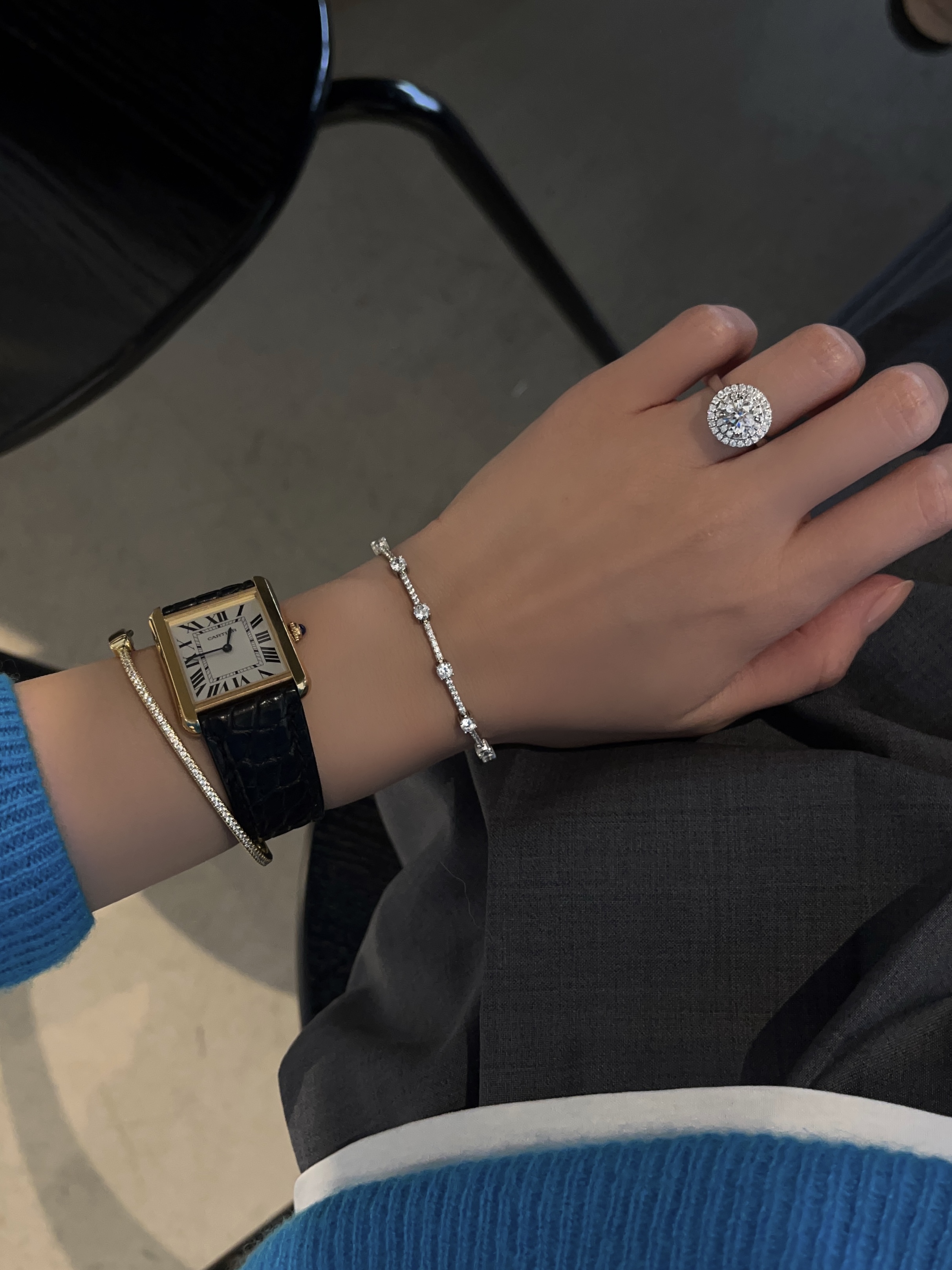 [위프레리] 실버 뉴욕 테니스 팔찌, Silver New York Tennis Bracelet : 위프레리