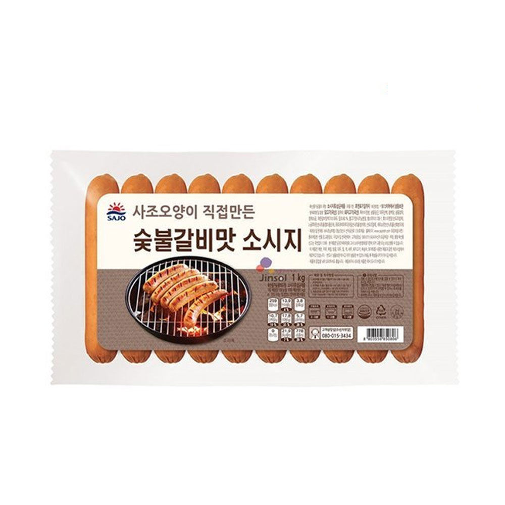 [사조오양] 숯불구이맛소시지 1kg : 미스터 아빠