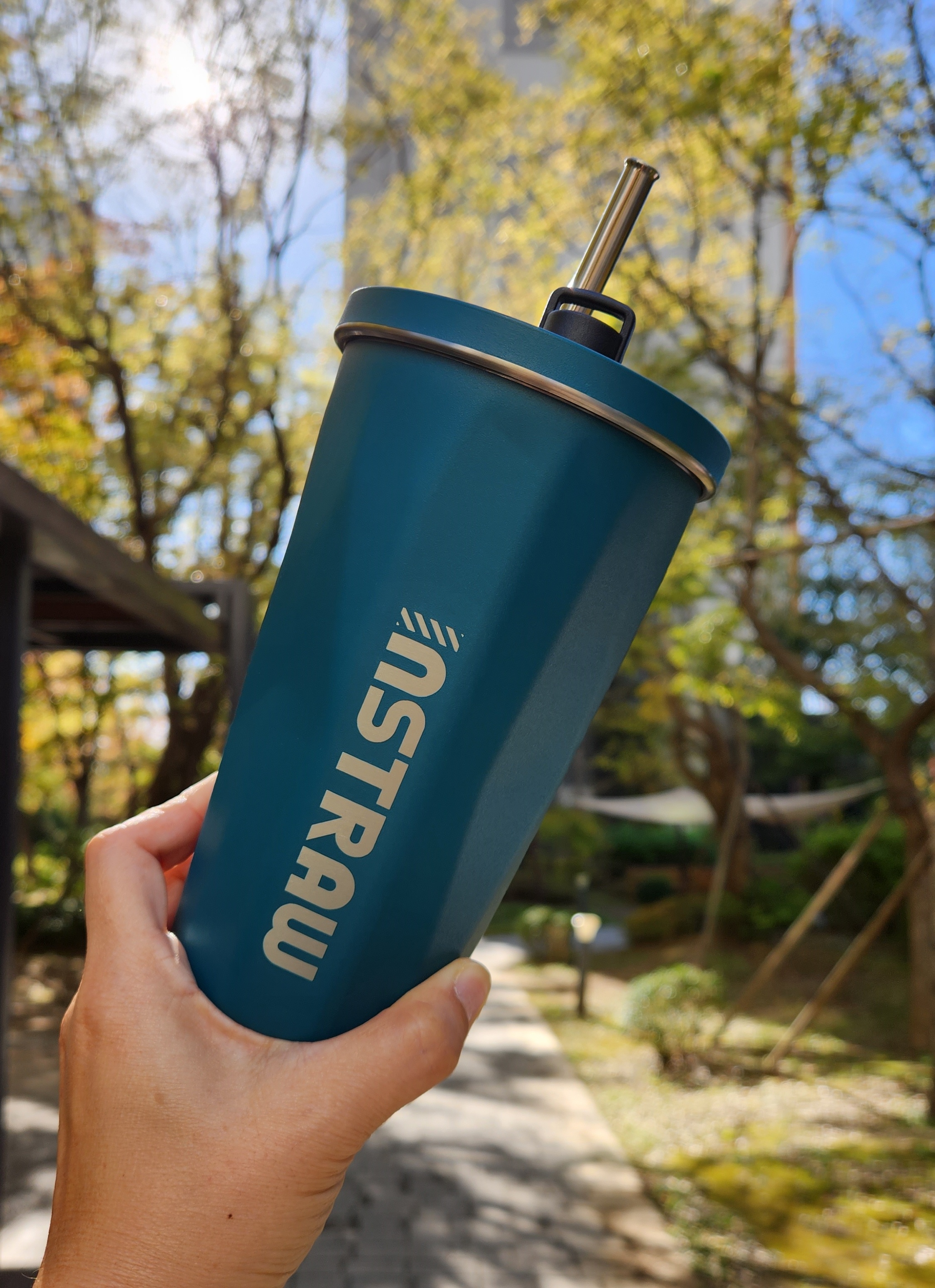 인스트로우 완전 밀폐 빨대 텀블러 500ml : 그녀의살림