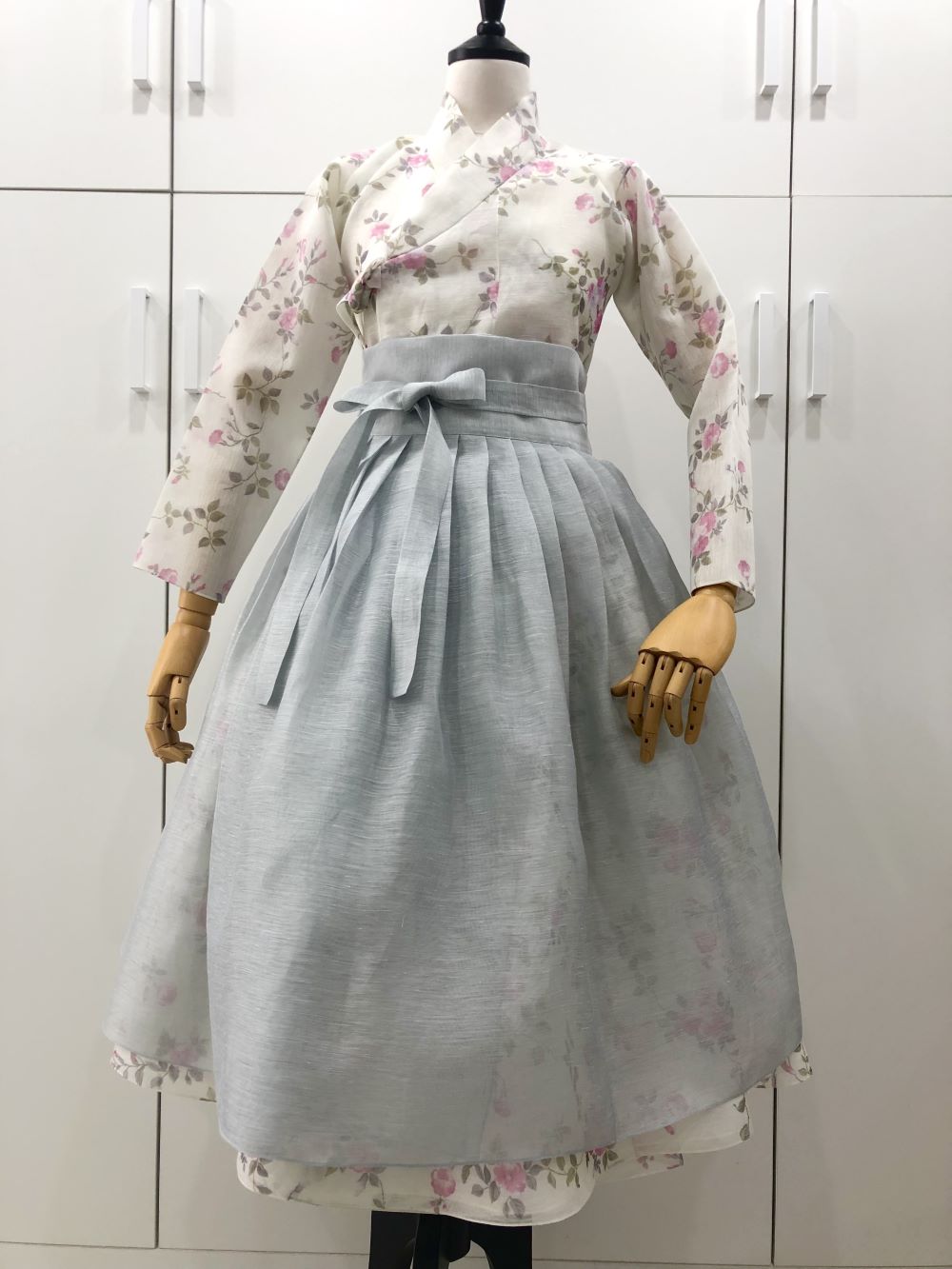 생활한복 샤벳플라워 철릭원피스 : 단미의 바늘꽃이야기