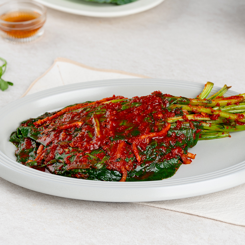 바질, 토마토, 케일, 양파 김치 스마트캔 300g 캠핑 여행 소포장 : 우먼키친