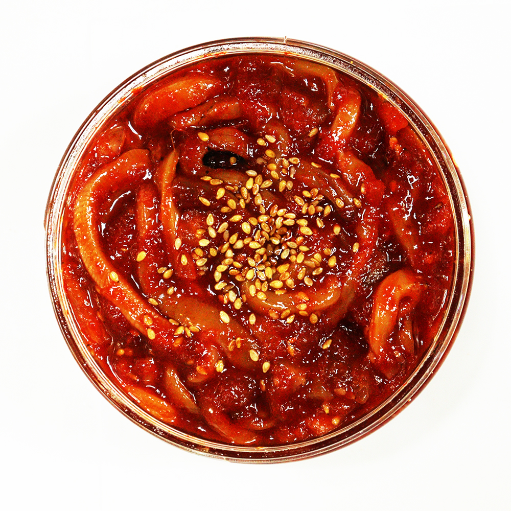 [포항시 배달] 짭쪼름한 밥반찬 오징어젓 500g [죽도 명신상회] : 동네시장 장보기