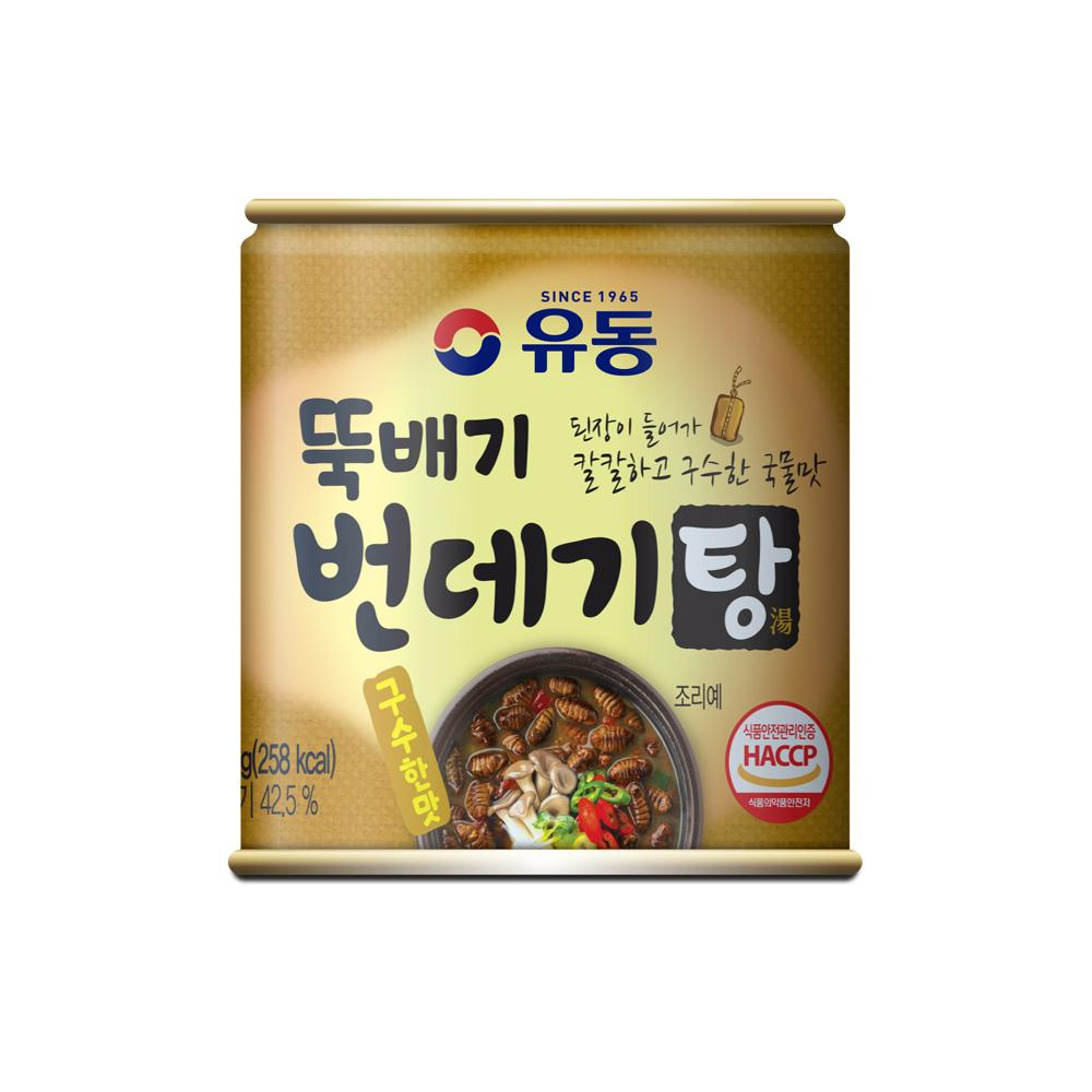 유동 뚝배기 번데기탕 구수한맛 280g 통조림 캔 : 두배로마트