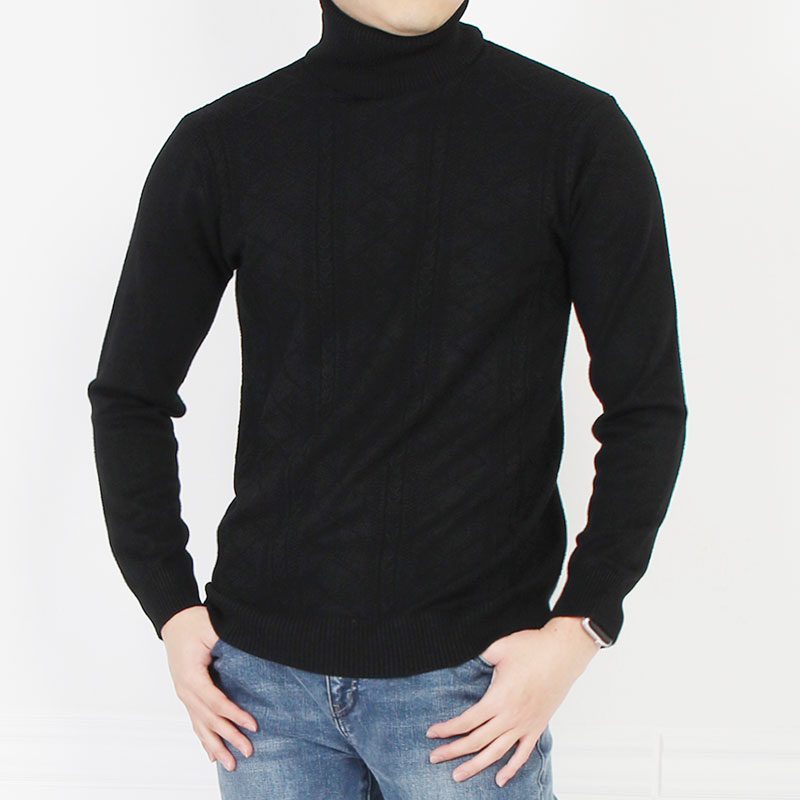 마인플로우 겨울 남성용 폴라티 RM810꽈배기폴라 : 마인플로우