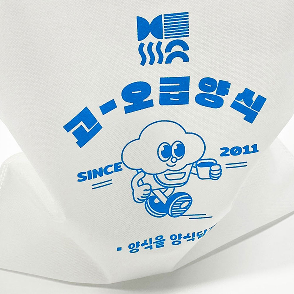 DS025 38x45cm 고급양식A 부직포가방 더스트백 조리개형(주문제작) : 지우패키징