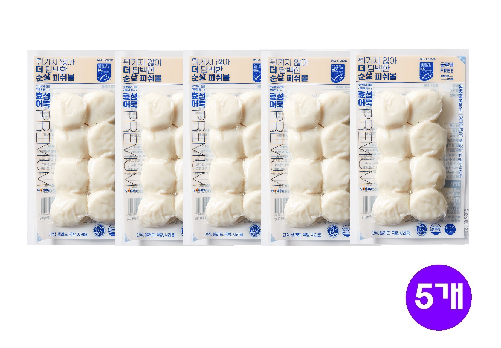 [효성어묵]순살피쉬볼 120g x 5개 무료배송 : 오성푸드몰