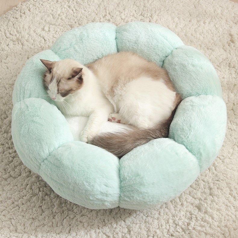 미우프 고양이 강아지 방석 쿠션 침대 꽃방석 S : 미우프