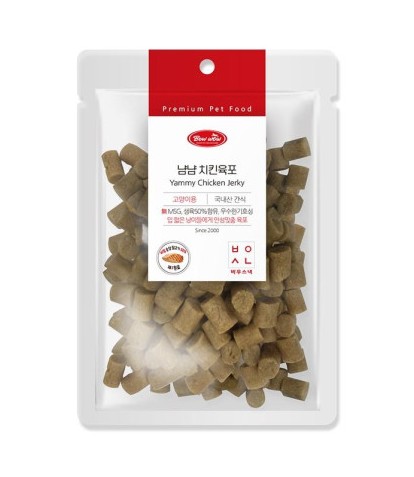 바우와우 고양이 냠냠 육포 소프트 간식 75g 연어 참치 치킨 3종 택 1 : 팔펫
