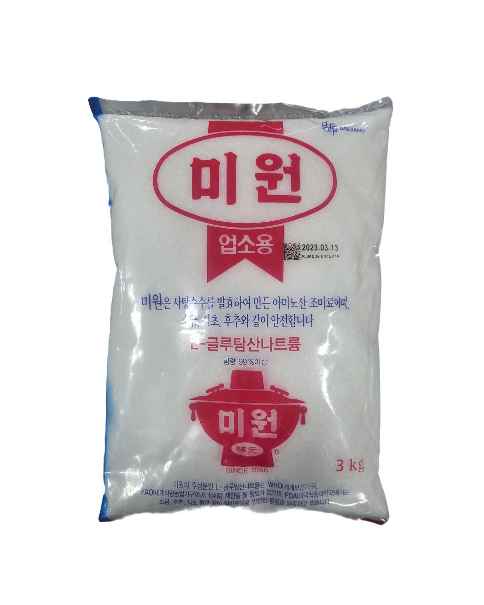 대상 미원 3kg 업소용 노말 대상주식회사 조미료 가정용 식당용 : 군산수산물센타